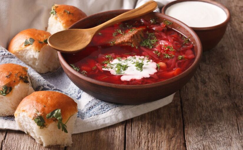 Борщ с помпушками: классика